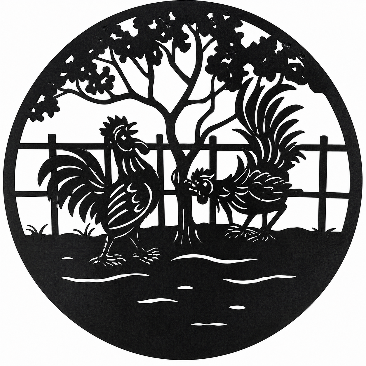Happy Rooster Wall Art