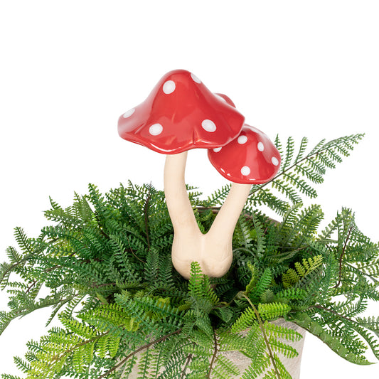 Mushroom Ceramic Red Double