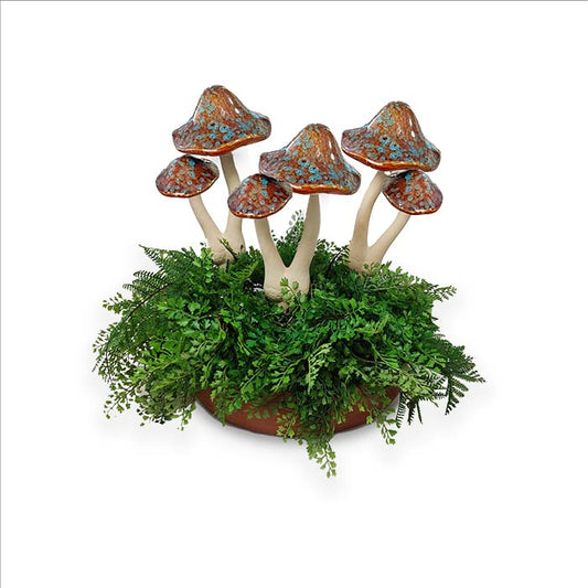 Mushroom Ceramic Double Brown