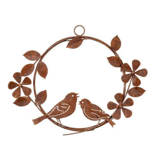 Bird Flower Wreath