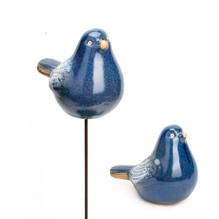 Blue Ceramic Bird
