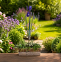 Purple Iris Garden Stake