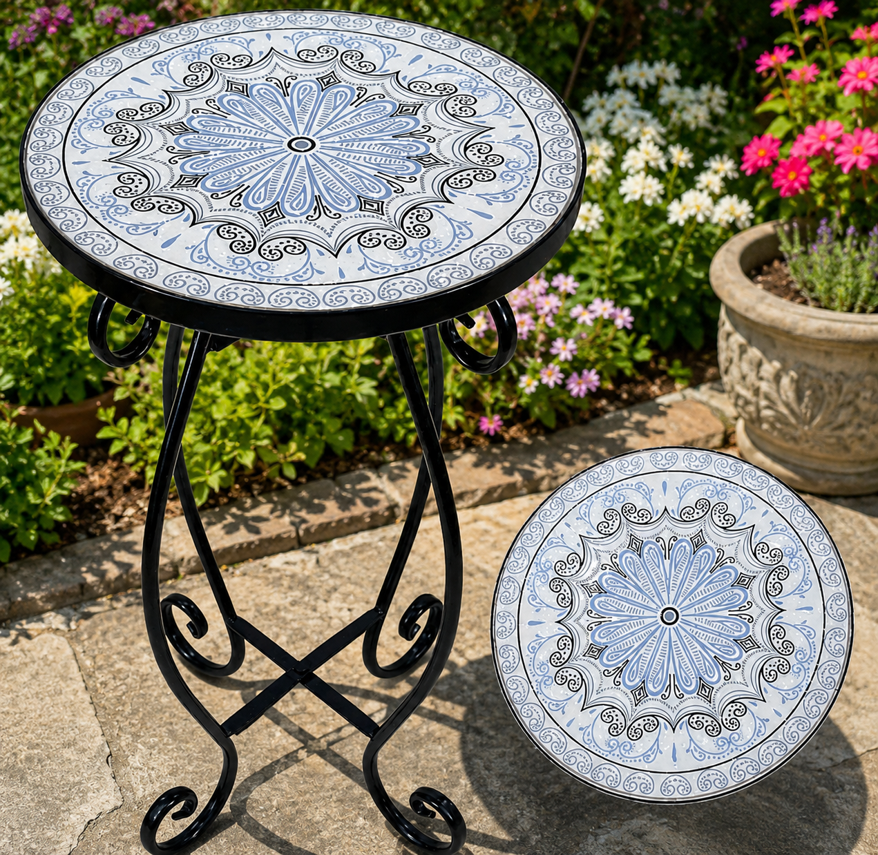 Bella Mosaic Side Table