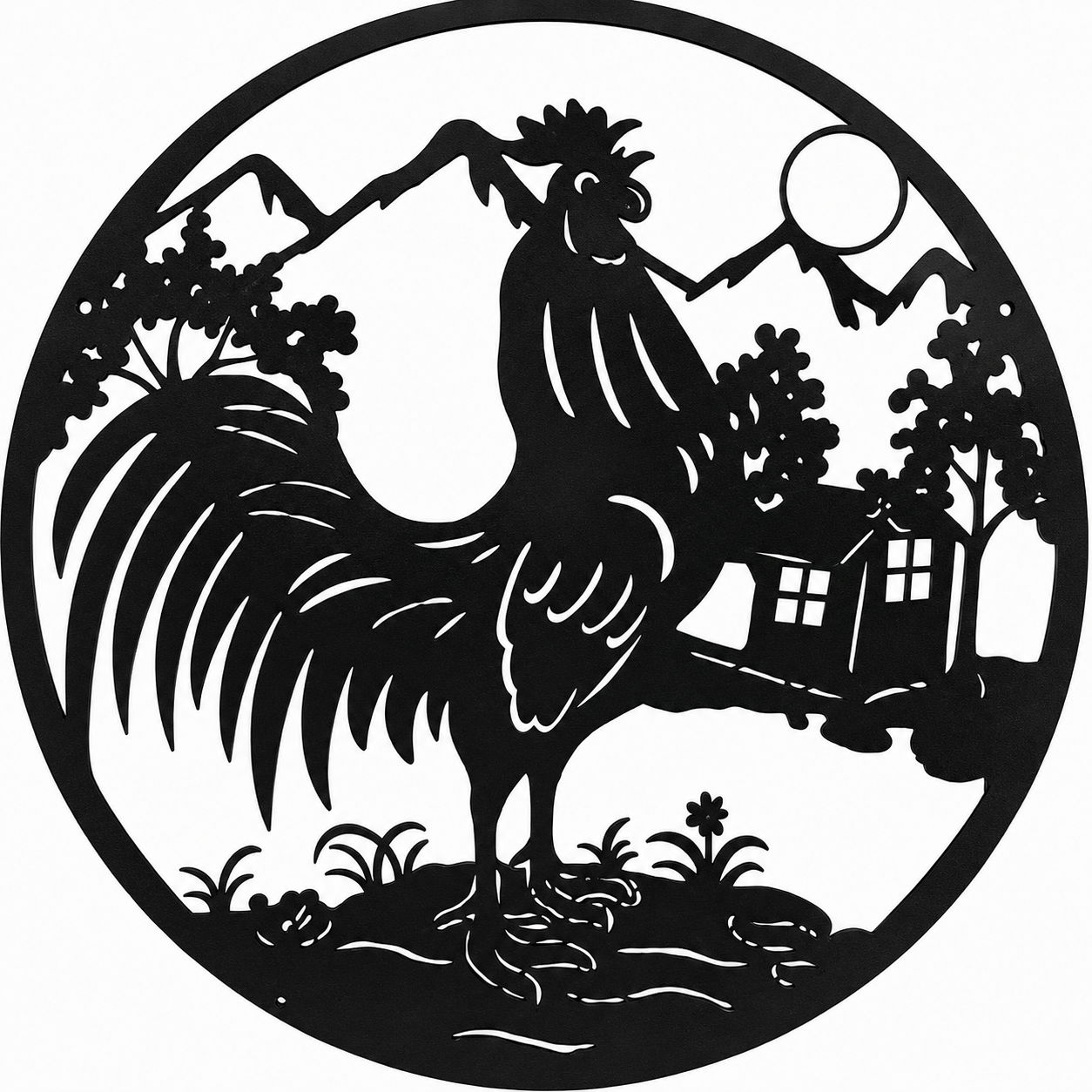 Big Rooster Wall Art