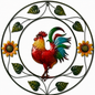 Metal Rooster Wall Art