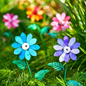 Colourful Industrial Flowers