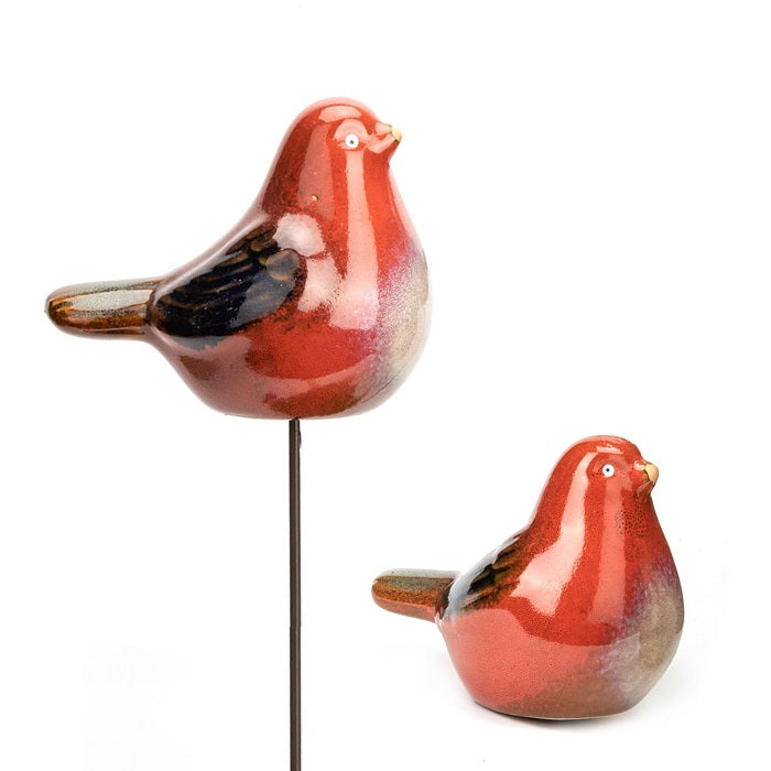 Red Ceramic Bird