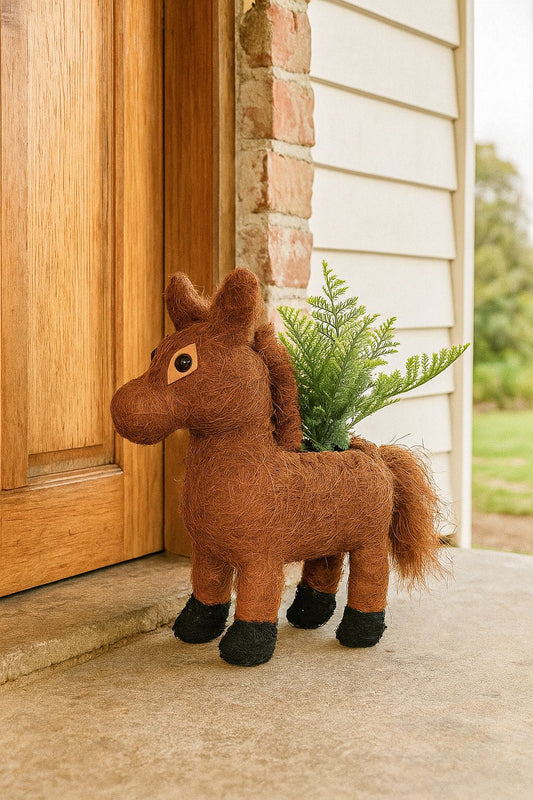 Husk Horse Planter